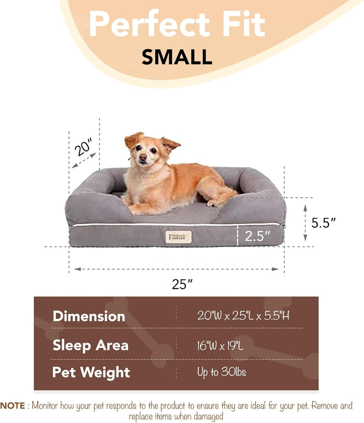 Orthopedic Cloud Couch Memory Foam Pet Bed