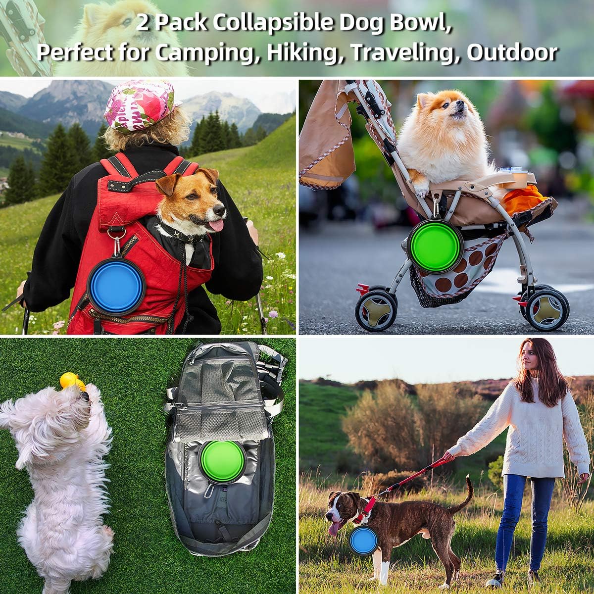 TravelPaw - Foldable Travel Bowls (2-Pack)
